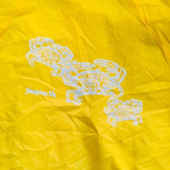 90s Vintage Yellow Hampton,Va Windbreaker / UNISEX - Picture 2 of 4